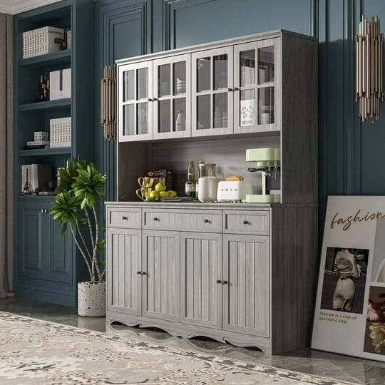 fufugaga-gray-painted-wooden-61-2-in-w-buffet-and-hutch-kitchen-cabinet-with-drawers-and-adjustable--1