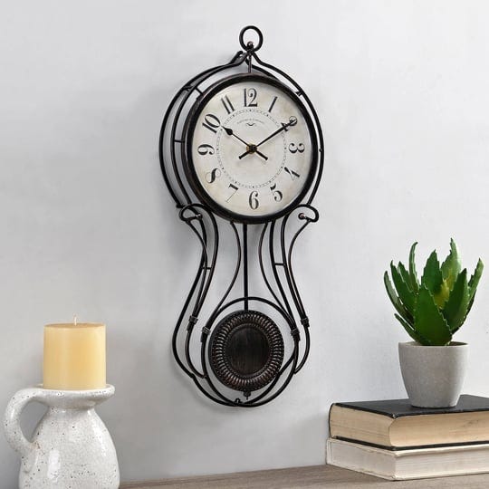 firstime-co-black-harwick-pendulum-wall-clock-1