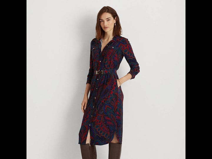 ralph-lauren-womens-paisley-belted-jersey-shirtdress-size-m-in-lauren-navy-multi-1