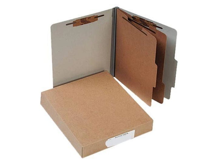 acco-pressboard-25-pt-classification-folders-letter-6-section-mist-gray-10-box-1
