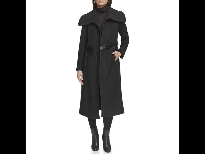 kenneth-cole-womens-textured-twill-wool-blend-coat-black-size-xl-1