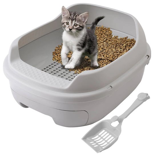 skywin-pellet-cat-litter-box-grey-perfect-for-pine-pellets-efficient-sifting-system-for-cats-easy-to-1