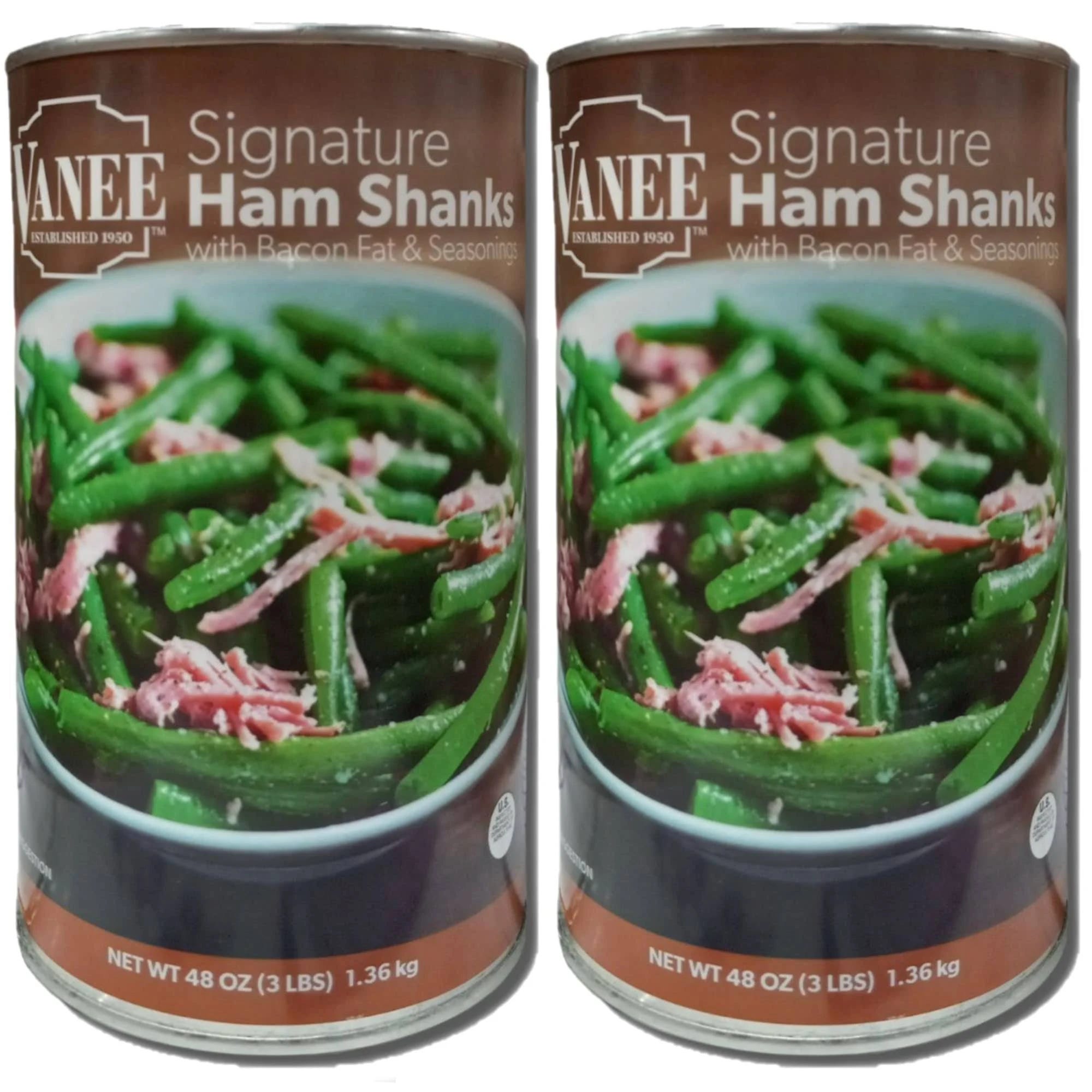 Premium Canned Ham with Bacon Fat and Seasonings - Value Pack of 2 | Image