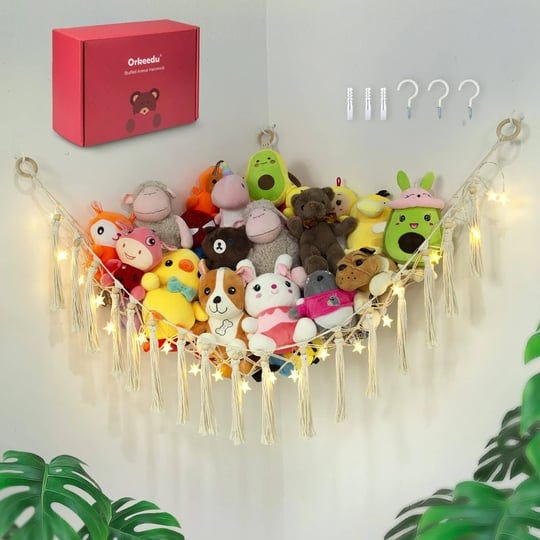 orkeedu-stuffed-animal-net-or-hammock-with-led-lights-large-toy-stora-1