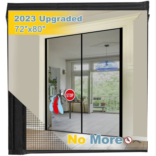 upgraded-72x80-magnetic-screen-door-for-french-door-durable-fiberglass-double-1
