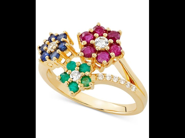 multi-gemstone-1-3-8-ct-t-w-floral-ring-in-14k-gold-gold-1