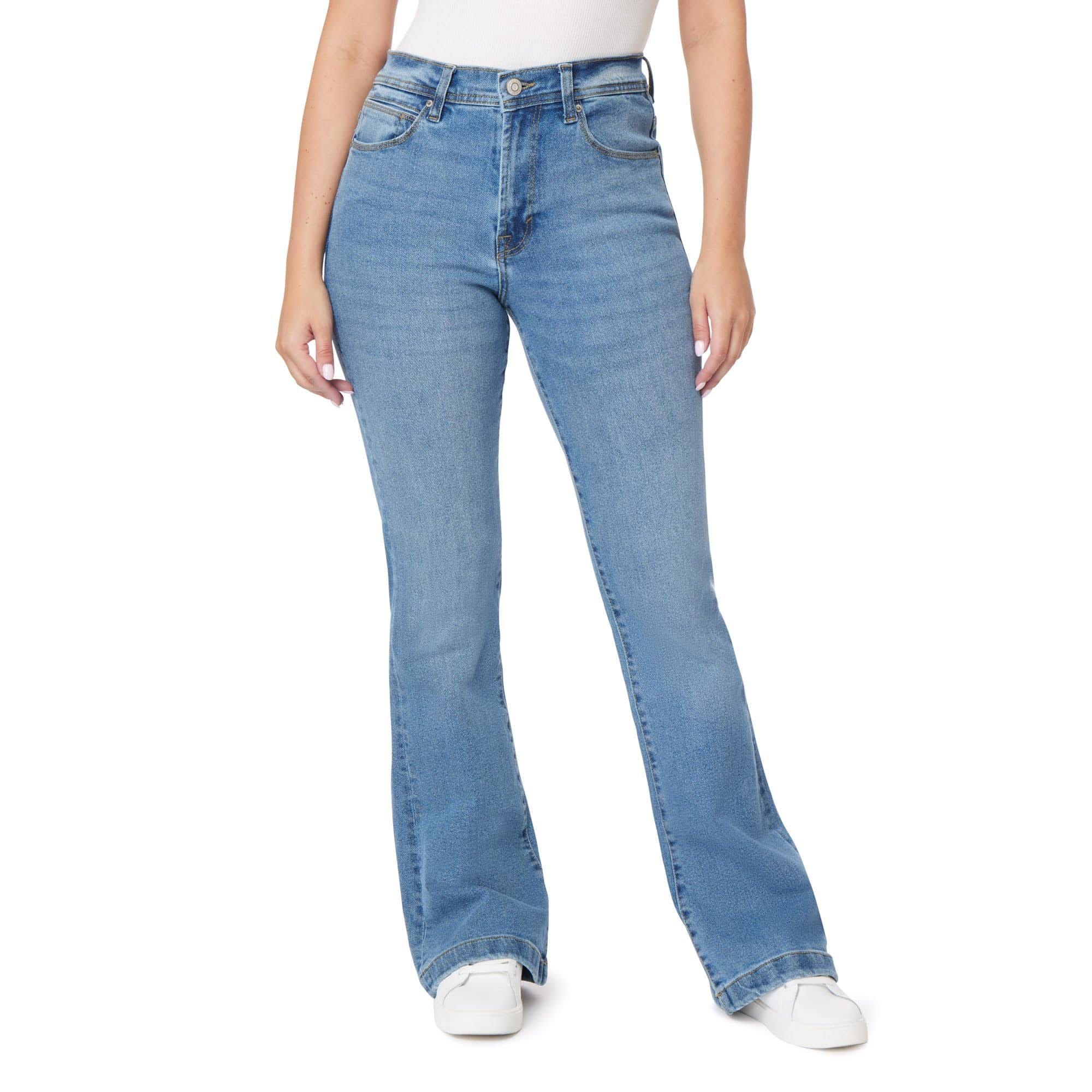 Comfortable High Waisted Flared Jeans for a Stylish Look | Image