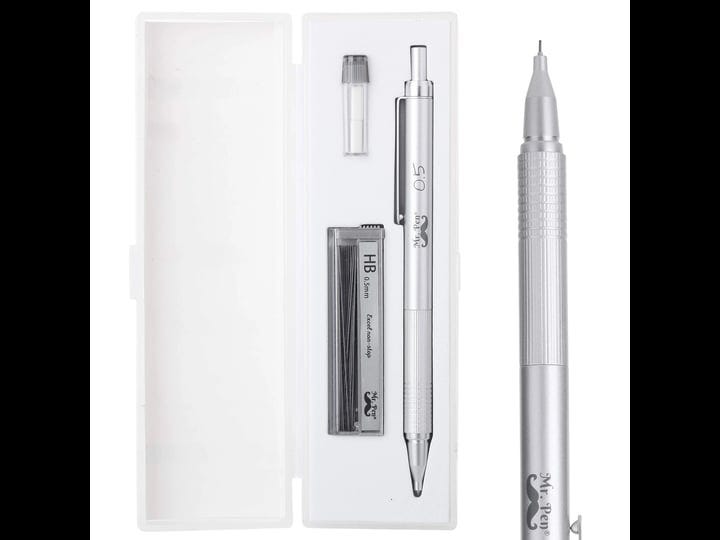 mr-pen-mechanical-pencil-metal-0-5mm-pencils-0-5-4-piece-set-1