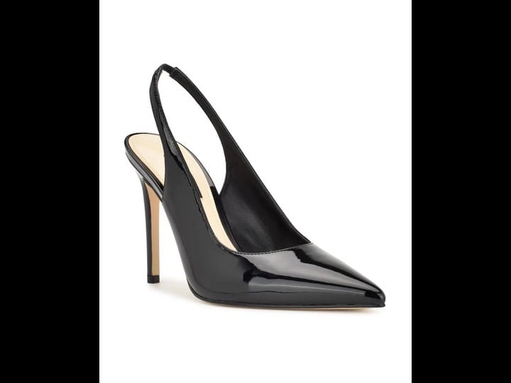 nine-west-feather-pump-womens-black-size-6-5-heels-pumps-slingback-stiletto-1