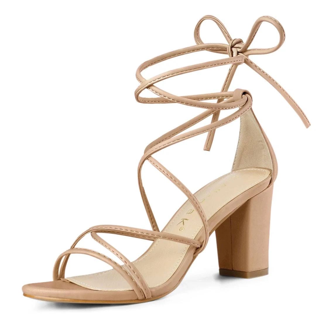 Luxurious Chunky Strappy Sandals with Covered Heel | Image