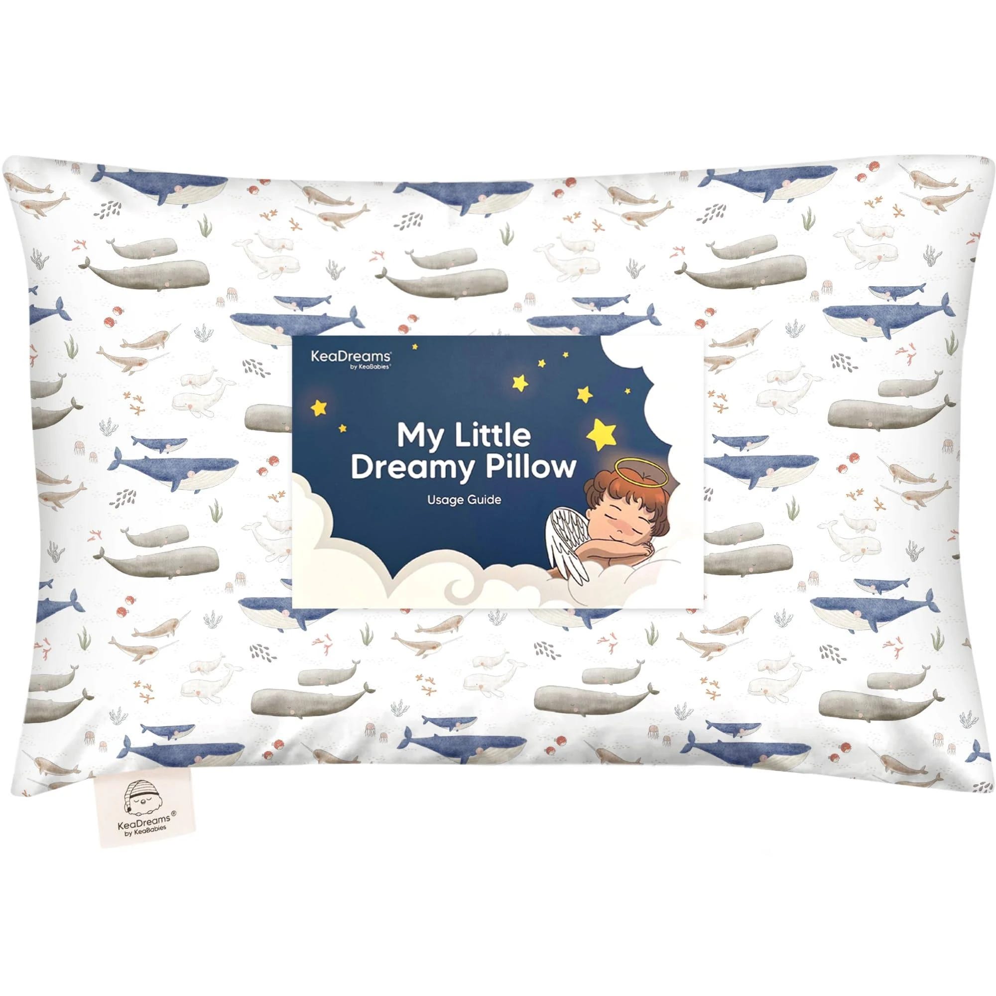 KeaBabies Marine Toddler Pillow with Pillowcase | Image