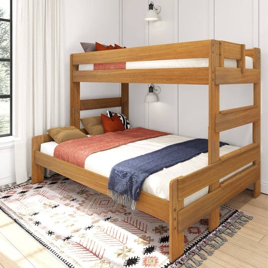 max-and-lily-farmhouse-twin-xl-over-queen-bunk-bed-pecan-1