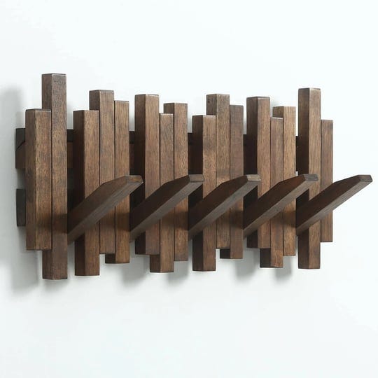 gogreebell-natural-wood-wall-mounted-piano-coat-rack-coat-rack-wall-mount-flip-down-wall-hook-rack-6
