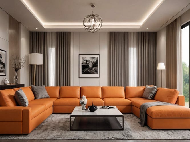 Orange-Reclining-Sofas-1