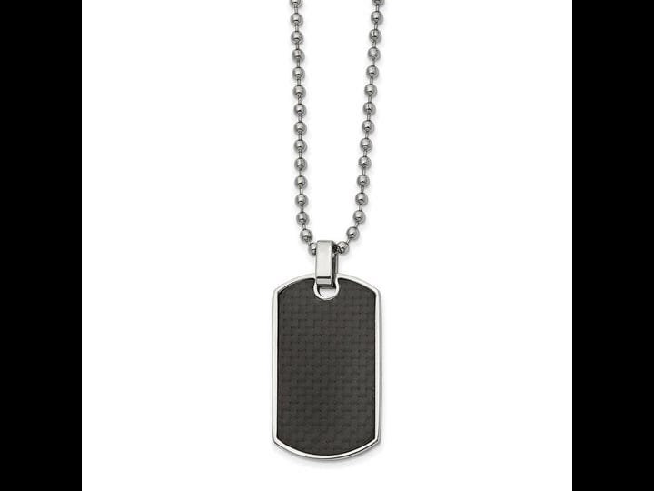 mens-gentlemens-classics-carbon-fiber-wood-dog-tag-necklace-silver-1