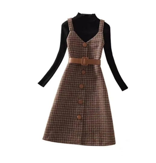 newstyp-streetwear-two-piece-dress-women-autumn-winter-sweater-wool-knee-length-dresses-with-belt-1
