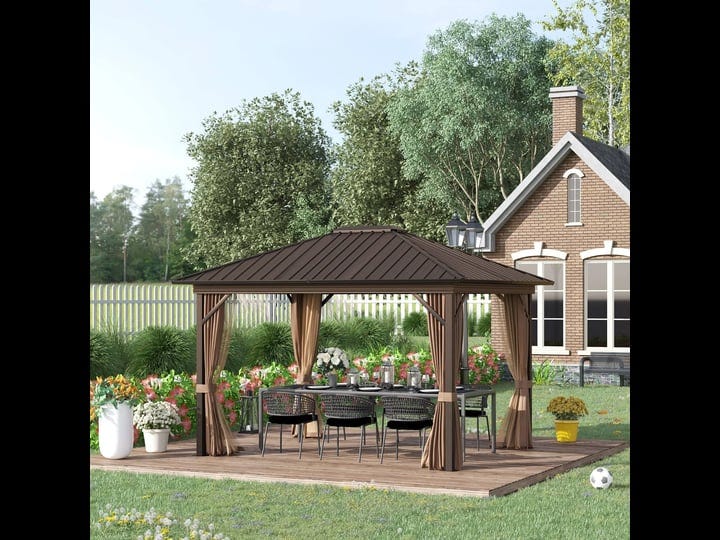 outsunny-10-x-12-outdoor-hardtop-gazebo-metal-roof-patio-gazebo-with-aluminum-frame-mesh-netting-cur-1