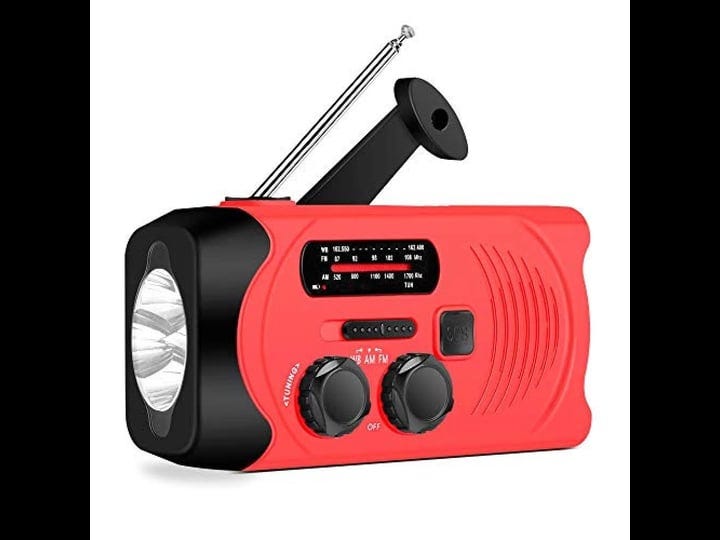 fm-am-noaa-weather-radio-hand-crank-self-powered-solar-emergency-radios-with-3-led-flashlight-2000ma-1