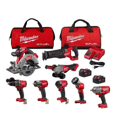 m18-fuel-18v-lithium-ion-brushless-cordless-combo-kit-with-2-5-0-ah-batteries-7-tool-1-2-in-impact-w-1