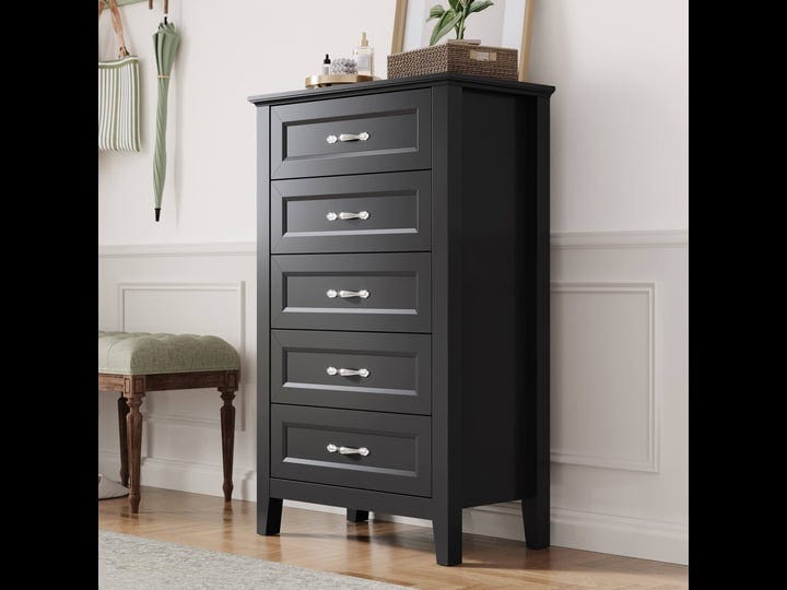 linsy-home-black-dresser-for-bedroom-5-drawer-dresser-wood-chest-of-drawers-with-metal-handles-tall--1