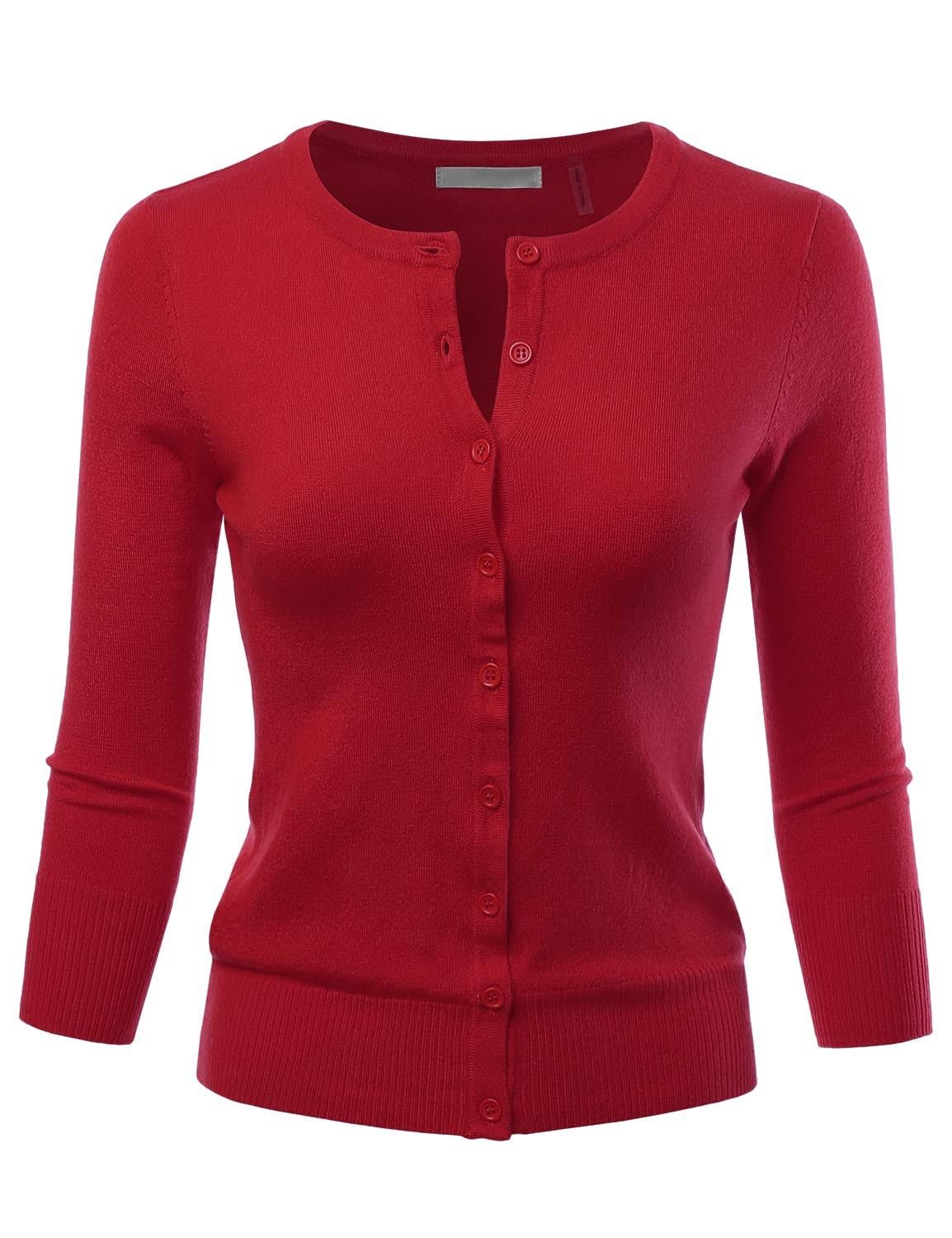 Red Knit Cardigan for Women - Cozy and Stylish Option | Image