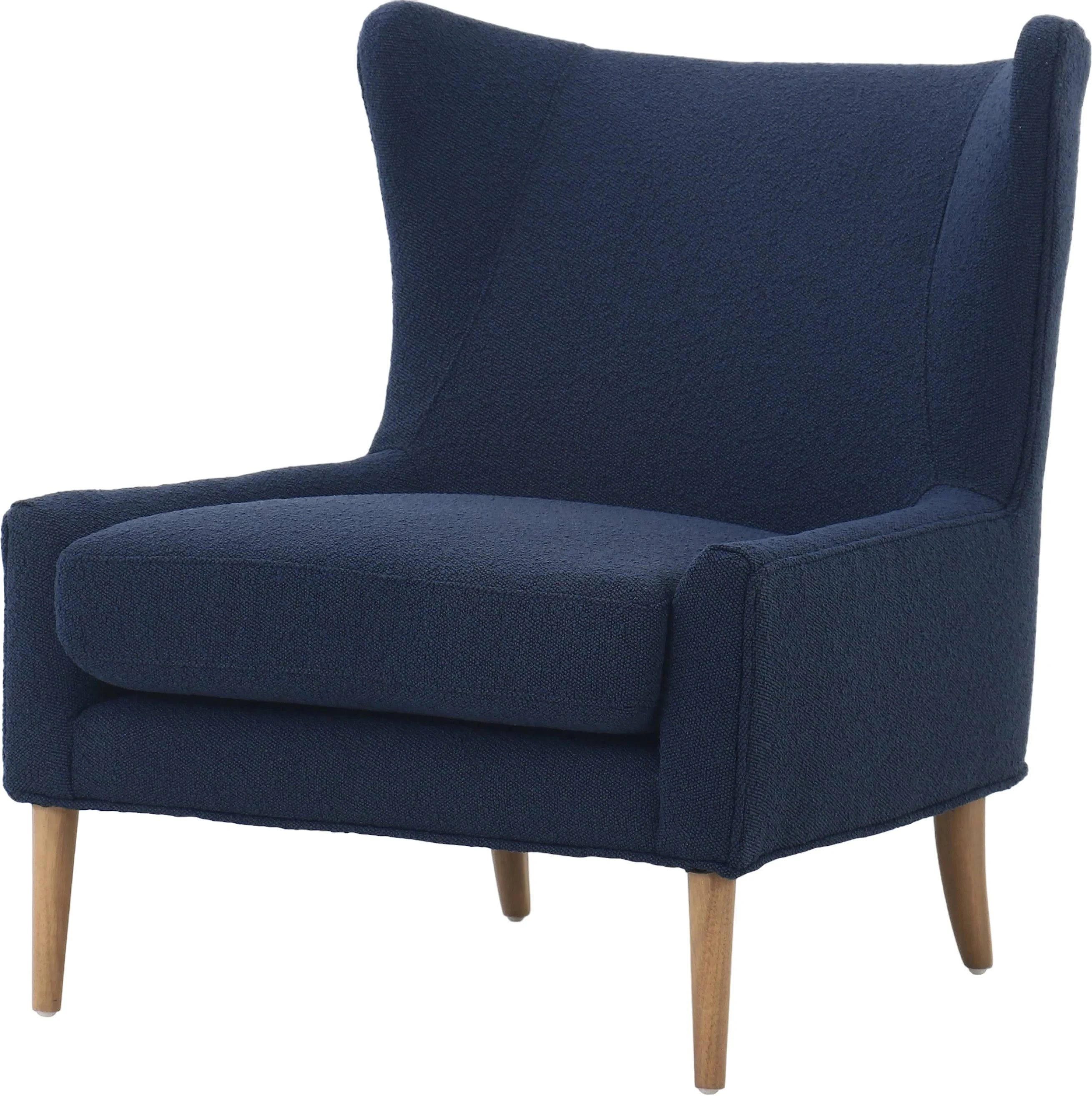 Crafted Indigo Wing Back Chair - Marlow Collection by Four Hands | Image