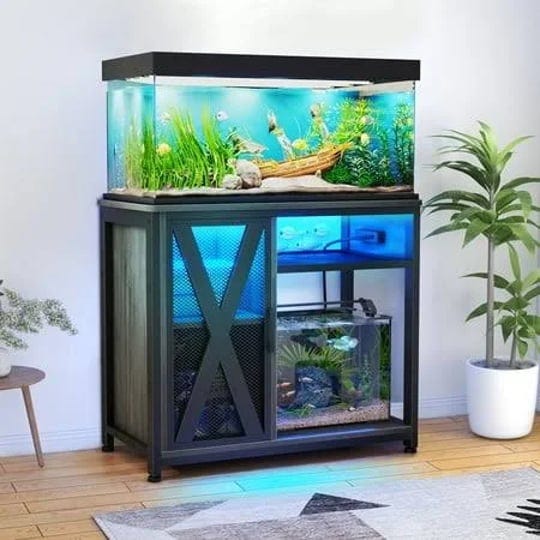 dextrus-fish-tank-stand-metal-aquarium-stand-with-power-outlets-led-light-and-cabinet-for-40-50-gall-1