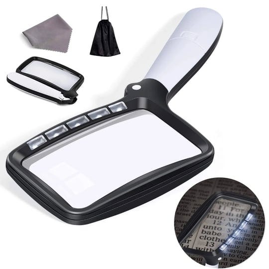 voca-magnifying-glass-with-light-folding-handheld-3x-large-rectangle-lighted-magnifier-with-dimmable-1