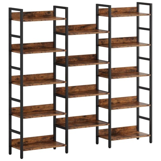 ironck-bookcases-and-bookshelves-triple-wide-5-tiers-industrial-bookshelf-with-baffles-large-etagere-1