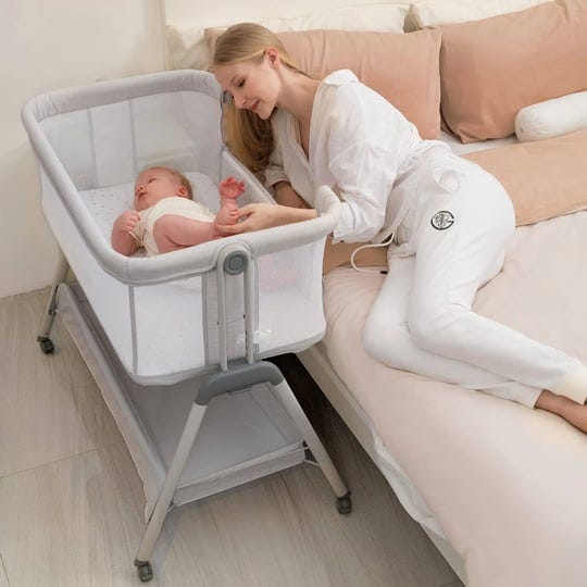 angelbliss-baby-bassinet-bedside-sleeper-easy-folding-portable-bassinet-white-1