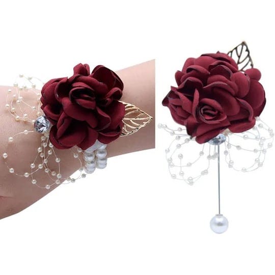 florashop-grey-satin-rose-wrist-corsage-boutonniere-wedding-bridal-bridesmaid-wrist-corsage-wristban-1