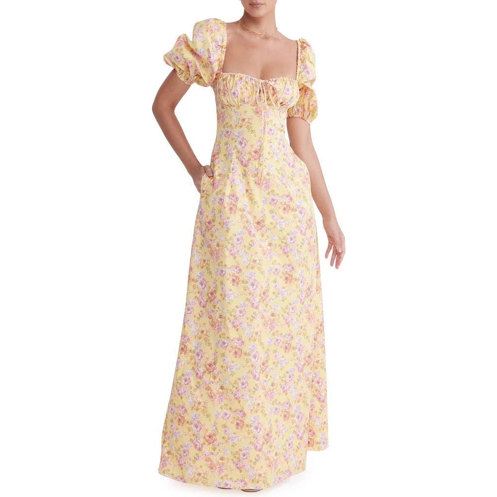 Ultra-soft Chiffon Floral Maxi Dress for a Breathtaking Look | Image