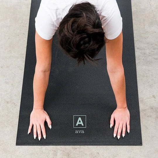 weddingstar-customizable-no-slip-black-yoga-mat-1