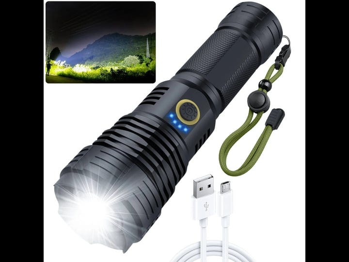 amzyigou-flashlights-high-lumens-100000-super-bright-rechargeable-flashlight-high-power-led-tactical-1