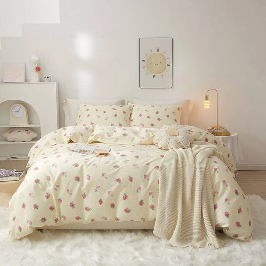 eavd-kawaii-strawberry-duvet-cover-twin-soft-100-cotton-cute-strawberry-bedding-set-for-girls-women--1