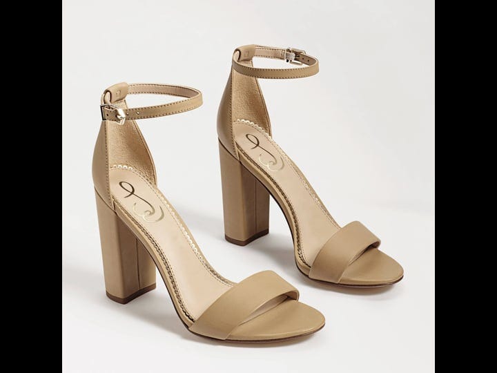 sam-edelman-yaro-ankle-strap-sandal-heel-classic-nude-leather-womens-size-13m-1