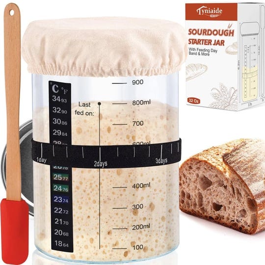 tyniaide-35-oz-sourdough-starter-jar-kit-with-thermometer-silicone-scraper-cloth-cover-and-lid-reusa-1