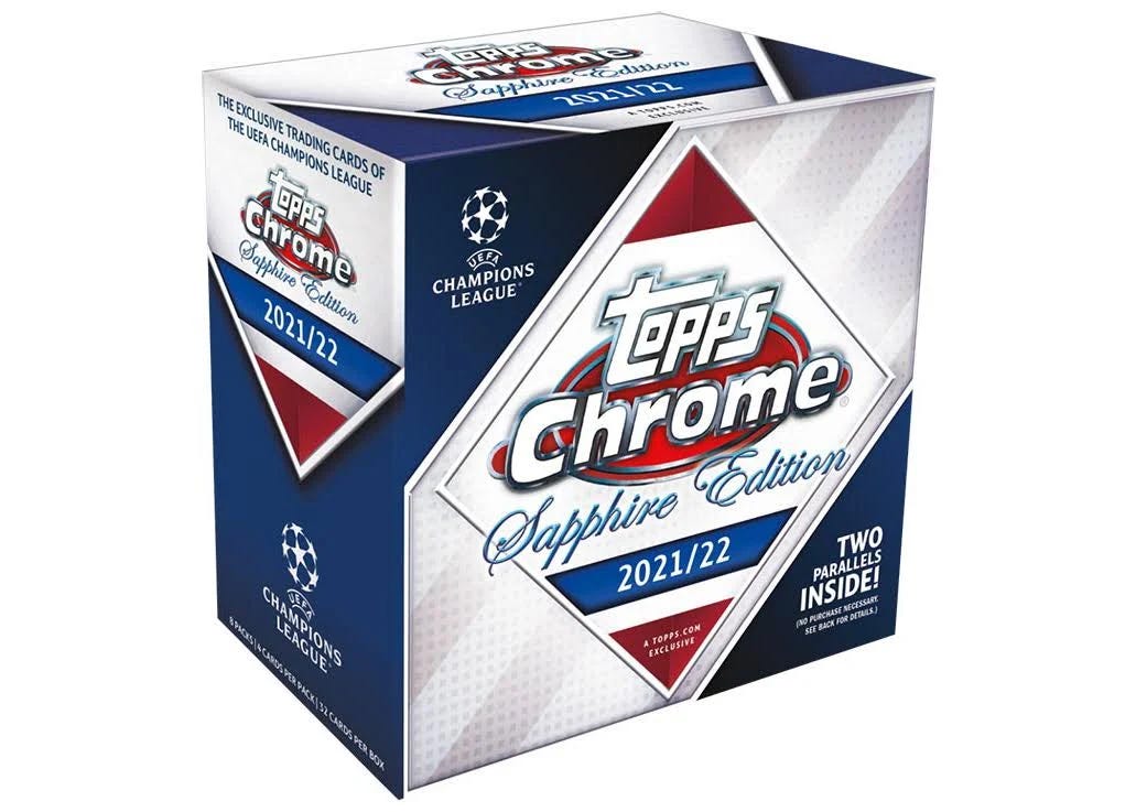 Topps Chrome Sapphire UEFA Champions League Soccer Box Break (2021-22) | Image