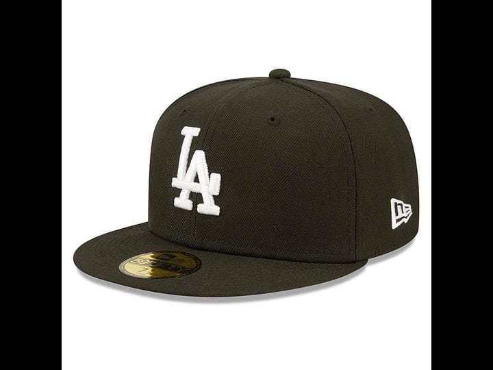 mens-new-era-black-los-angeles-dodgers-team-logo-59fifty-fitted-hat-1