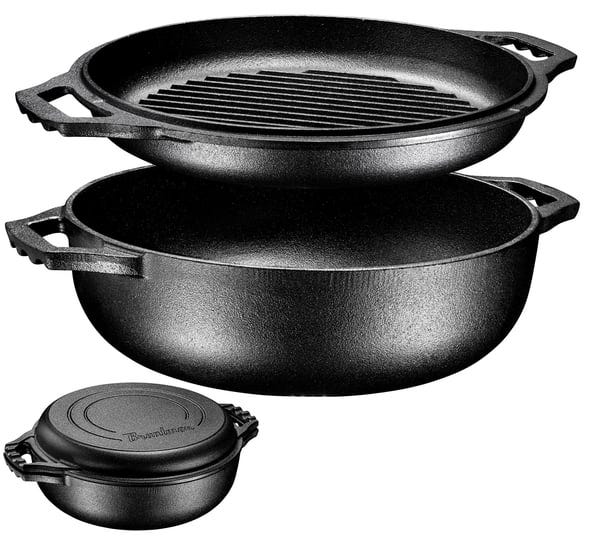 2-in-1-cast-iron-cocotte-double-braiser-pan-with-grill-lid-pre-seasoned-1
