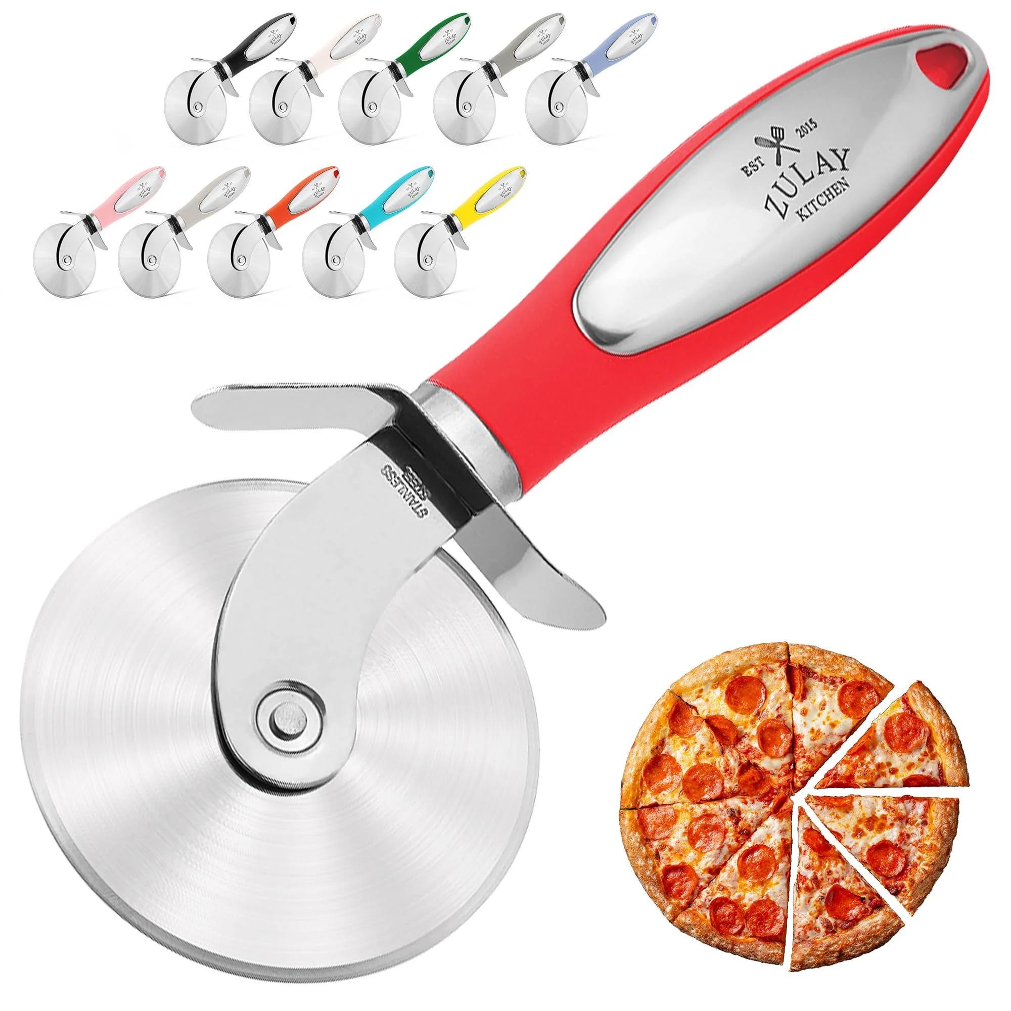 Ergonomic Stainless Steel Pizza Cutter Wheel for Easy Slice | Image