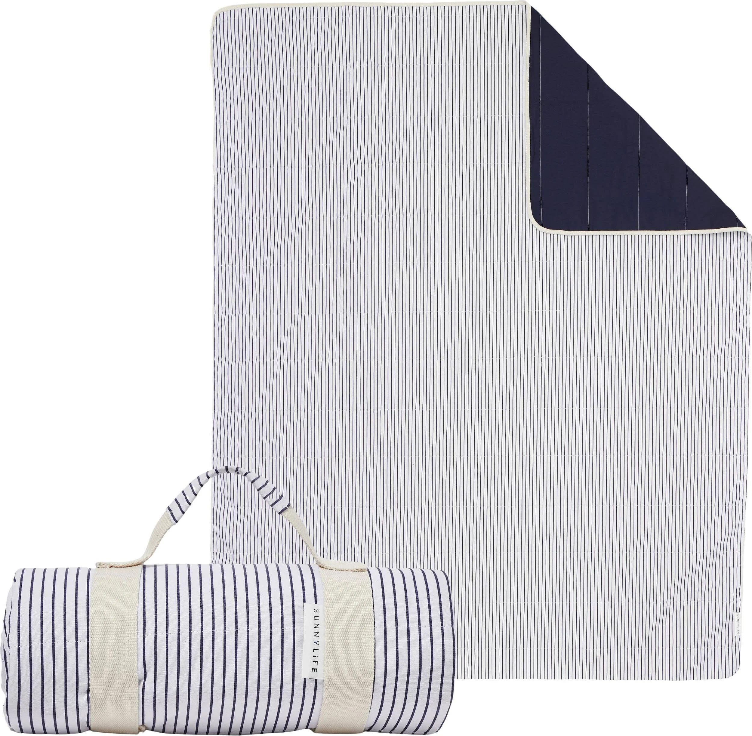 Sunnylife Luxe Striped Picnic Blanket: Elevate Your Outdoor Experience | Image