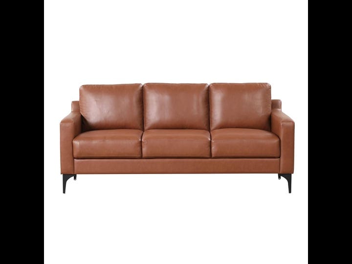 serta-78-faux-leather-francis-sofa-brown-1