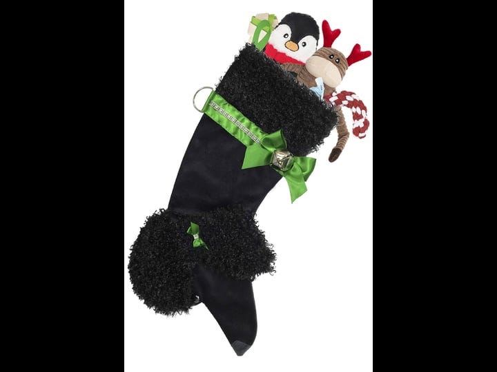 pronk-black-poodle-hearth-hound-decorative-dog-christmas-stocking-1
