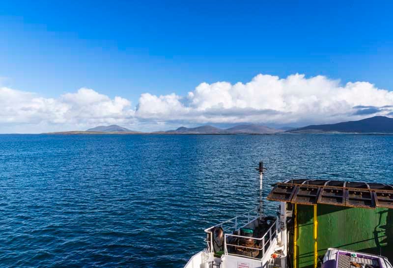 arriving back at Leverburgh on Isle of Harris