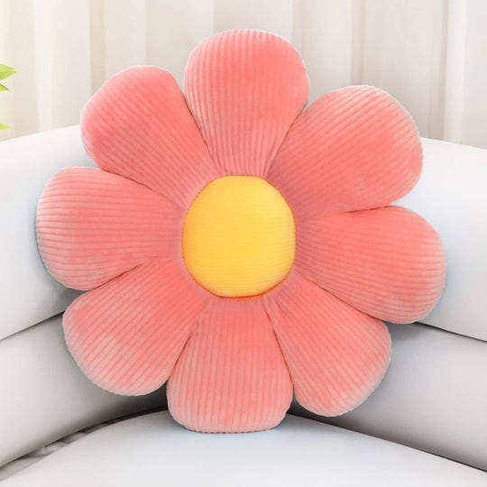 aystkniet-flower-decorative-throw-pillow-for-bed-16-cute-pink-daisy-floor-cushion-for-sofa-couch-and-1