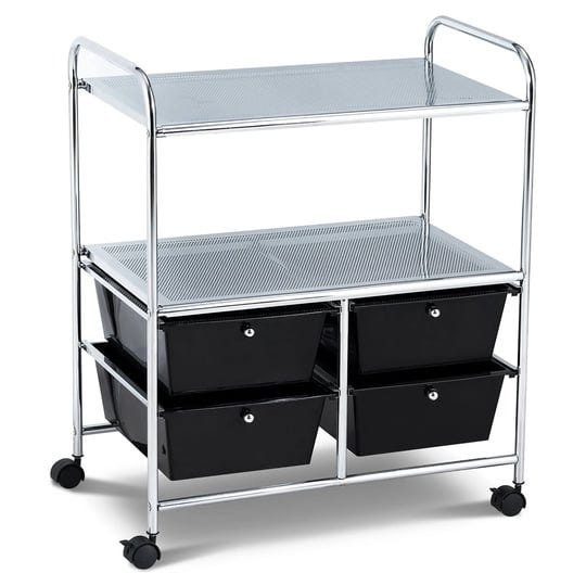 rolling-storage-cart-metal-rack-shelf-with-4-drawers-2-shelves-black-1