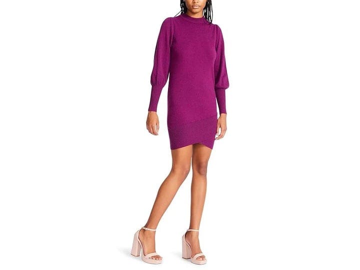 betsey-johnson-mock-neck-wrap-front-sweaterdress-womens-clothing-md-6-9