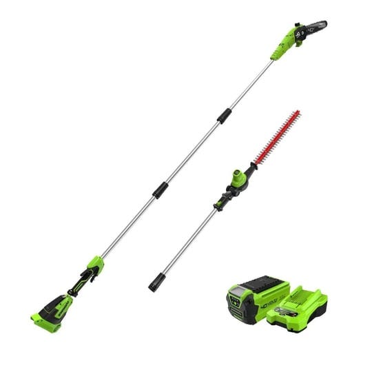 greenworks-40v-10-brushless-polesaw-pole-hedge-trimmer-combo-green-1