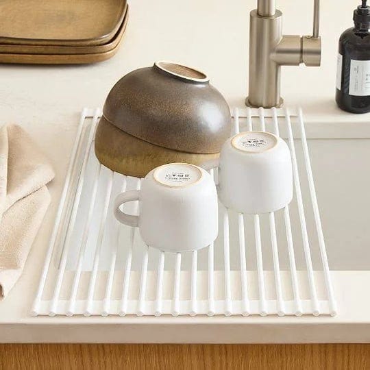modern-kitchen-roll-up-over-the-sink-drying-rack-silicone-white-west-elm-1